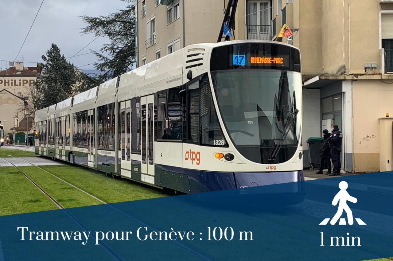 Homey Coloc Goodlife - Colocation Moderne - Chambres Privees - Wifi Et Netflix - Au Pied Du Tram Pour Geneve Ambilly Extérieur photo